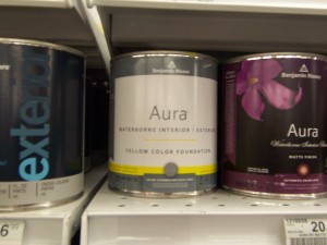 Can of Aura paint Can of Aura paint