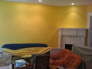 Yellow living room Yellow living room