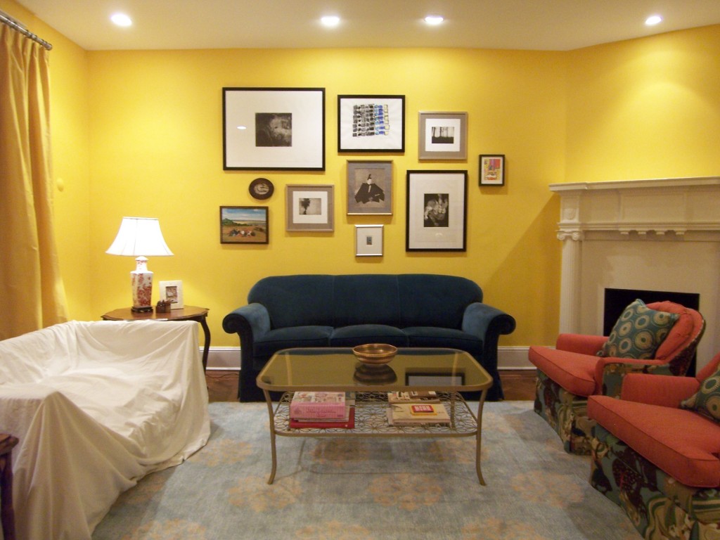 Yellow living room