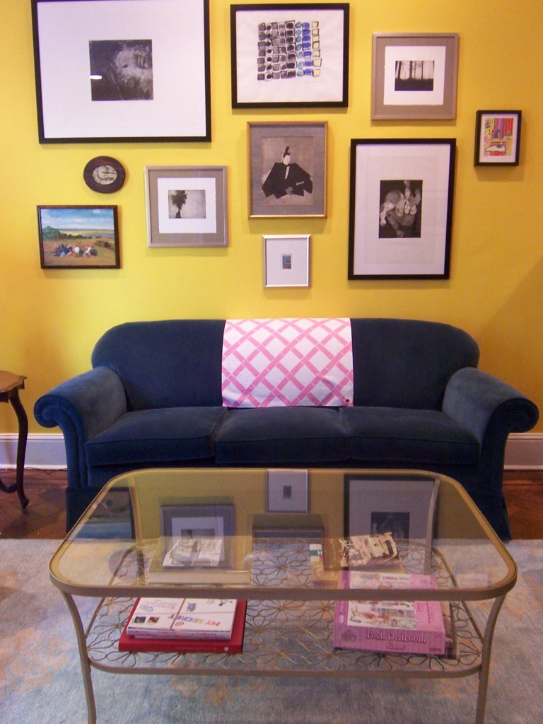 Pink and white fabric swatch