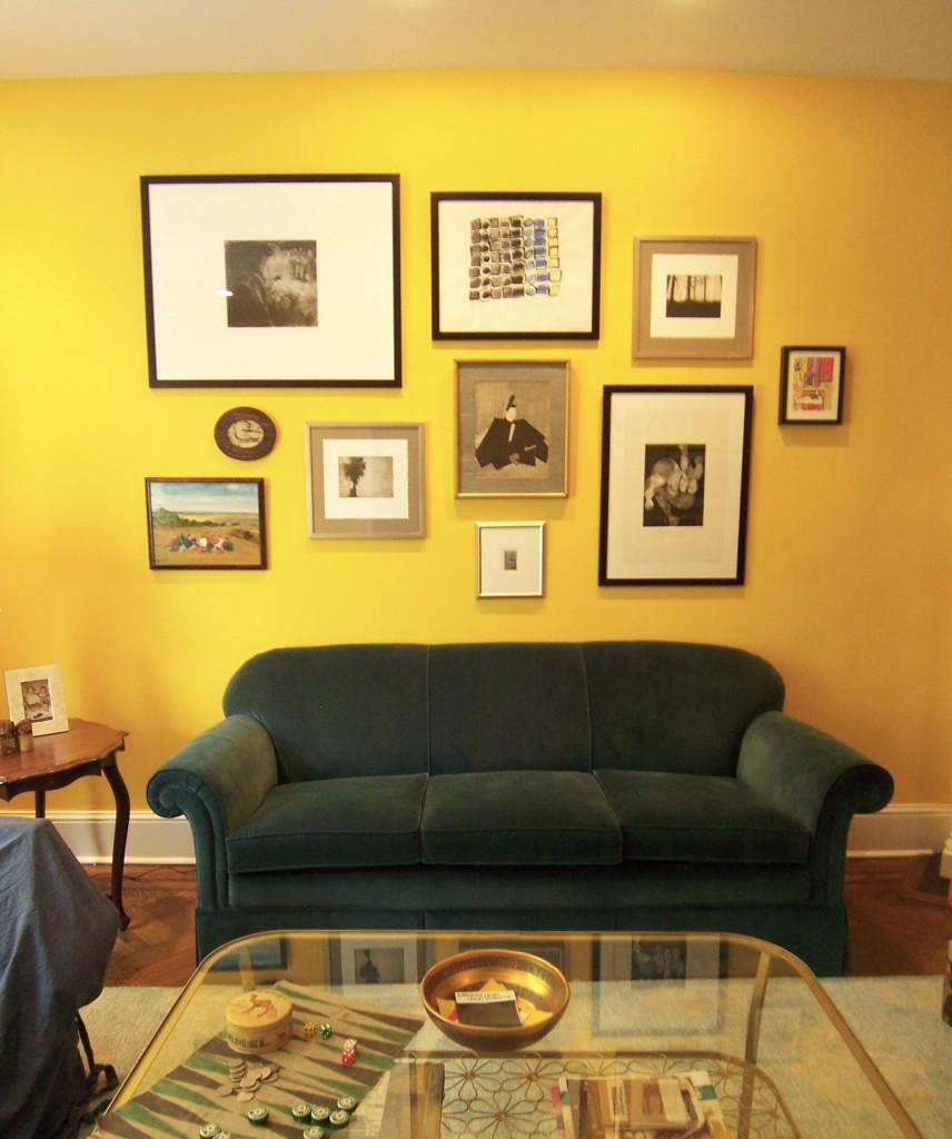 Yellow living room