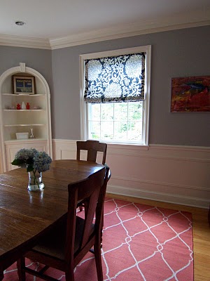 Gray dining room