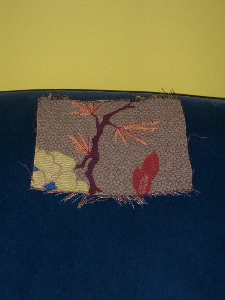 Earth-tone fabric swatch