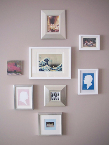 pastel art wall