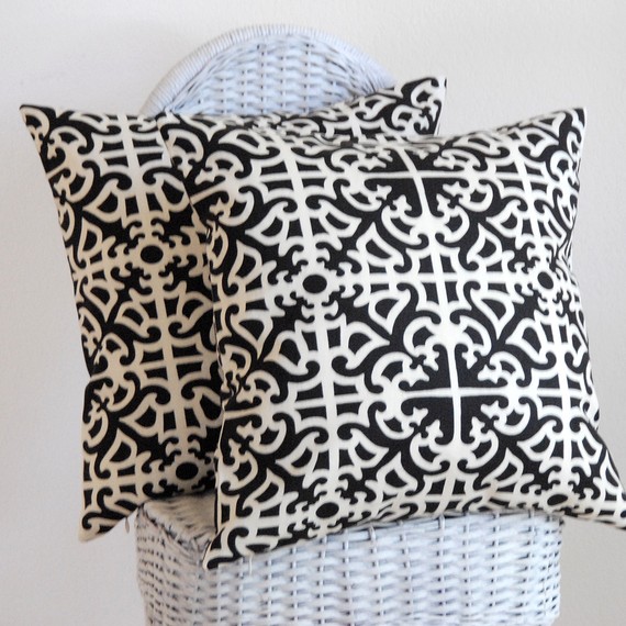 Black and white pillows