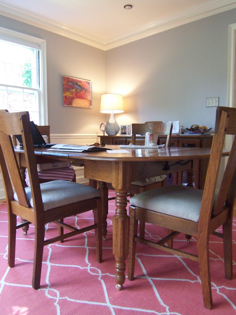 Gray dining room Gray dining room