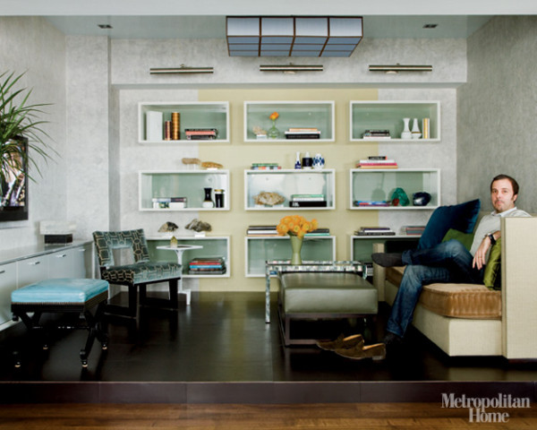 Ultra modern built-in shelves