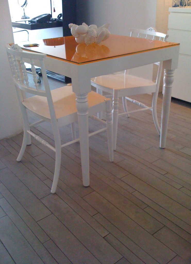 Mondrian floor of room