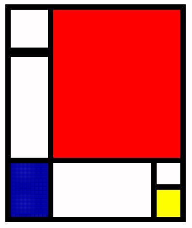 Piet Mondrian composition
