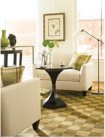 Bronze round side table Round side table