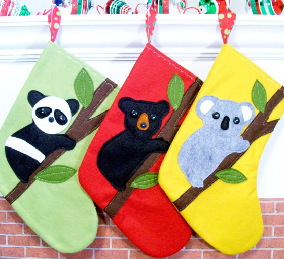 Bear Christmas stockings