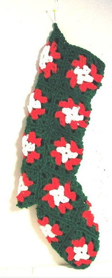 Crocheted Christmas stocking