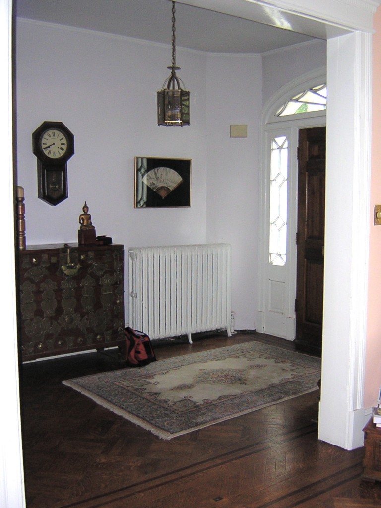 Foyer in 1910 Wardman rowhouse, D.C. Foyer in 1910 Wardman rowhouse, D.C.