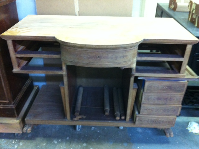 Commode during restoration