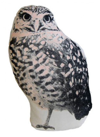 Owl accent throw pillow by Fauna