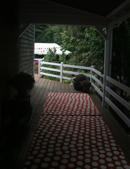 Deck on 19th century farmhouse