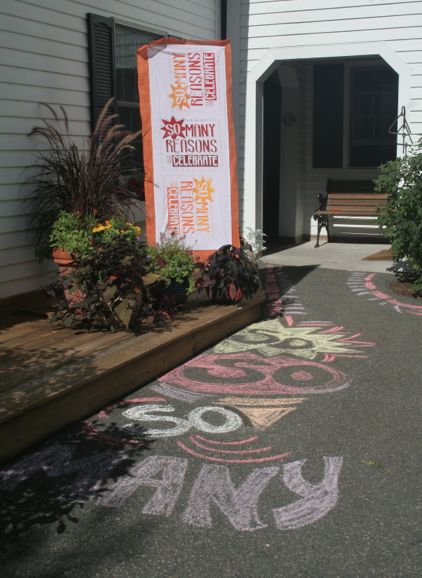 Sidewalk chalk party directions