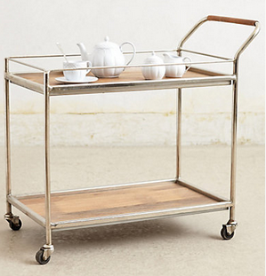 Anthropologie furniture: Wooden Bar Cart