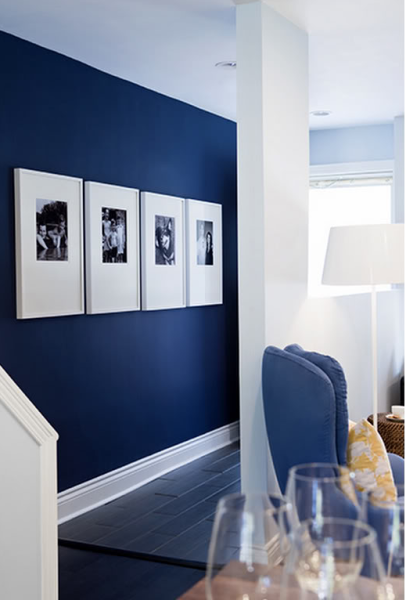 Blue and white room by Samantha Pynn