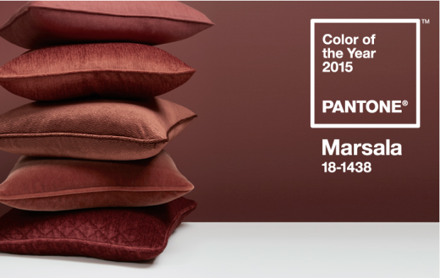 Marsala colored pillows