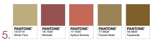 Pantone's color of the year 2015 Marsala palette
