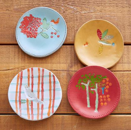 Sweet colorful summer plates