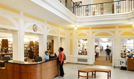 Inside Crandall Library