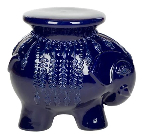 Blue stool/side table