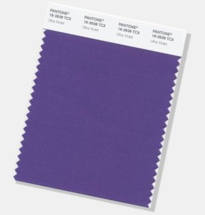 Swatch of Ultraviolet, Pantone's Color of the Year 2018