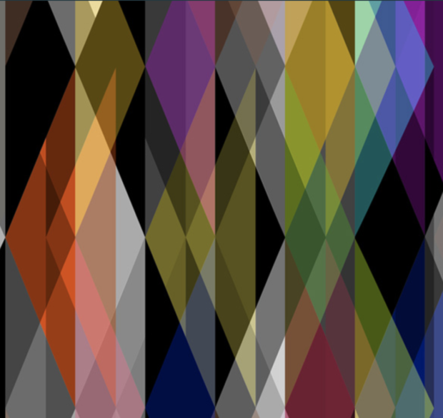 Diamond geometric multicolored wallpaper with purple