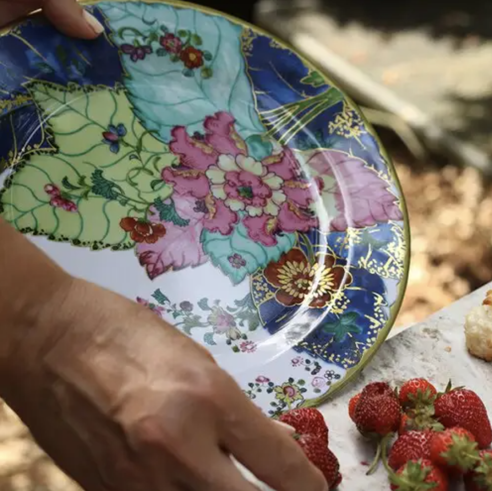 Colorful patterned plate