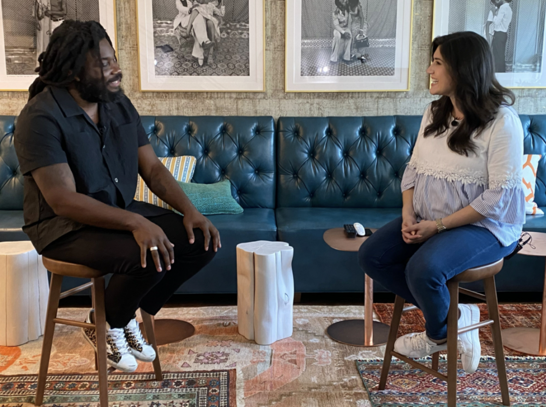 Jason Reynolds interviewed by Erika Gonzalez of NBC4