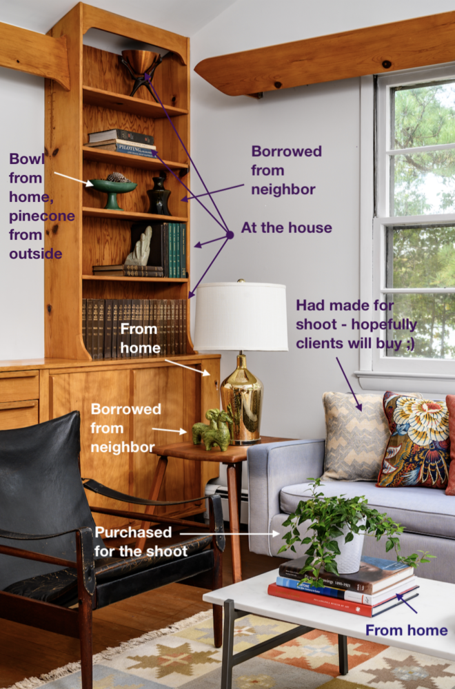 Picture with text analyzing objects