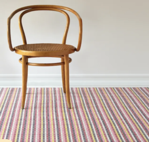Colorful stripey rug