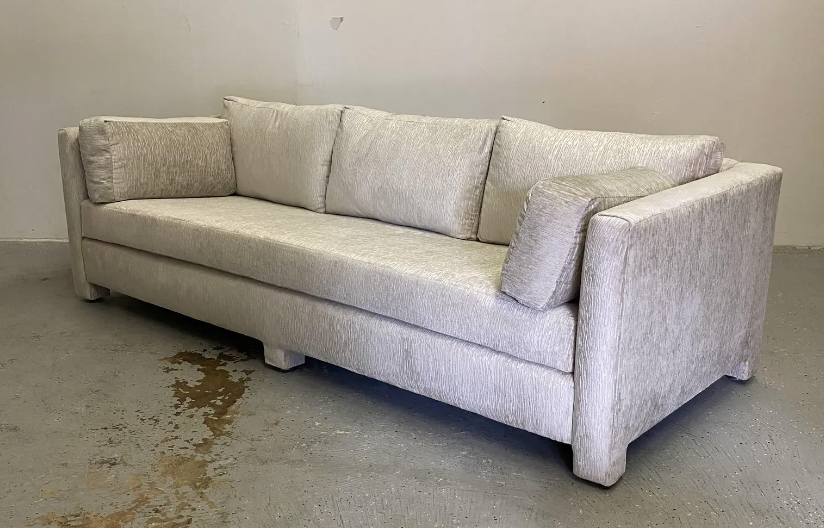 Vintage white sofa from the 1960s
