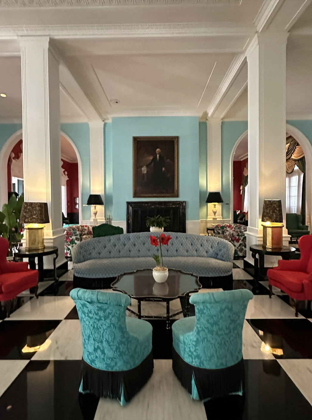Colorful lobby