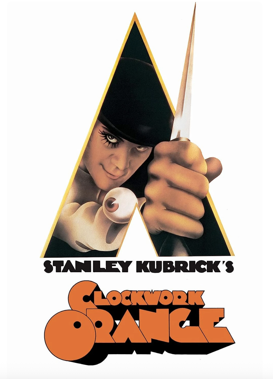 Poster for Stanley Kubrick's movie, Clockwork Orange