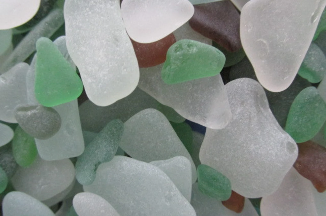 Sea glass pieces