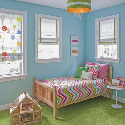 Light blue child's bedroom