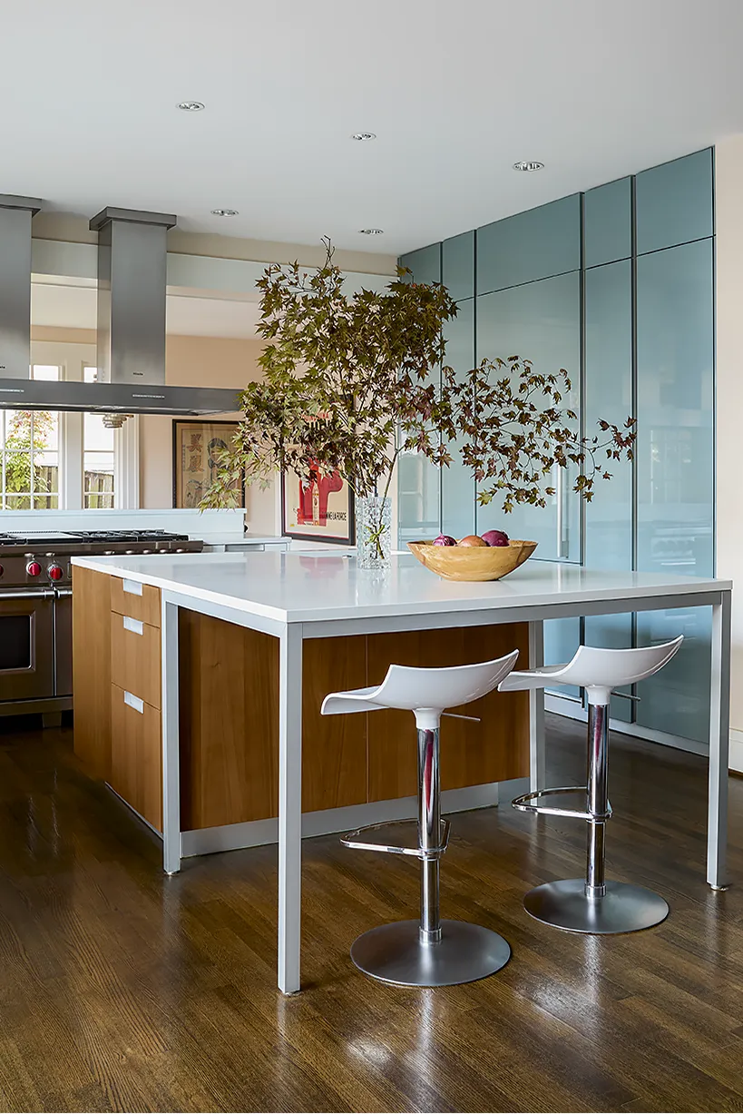 Transitional kitchen design in Washington DC