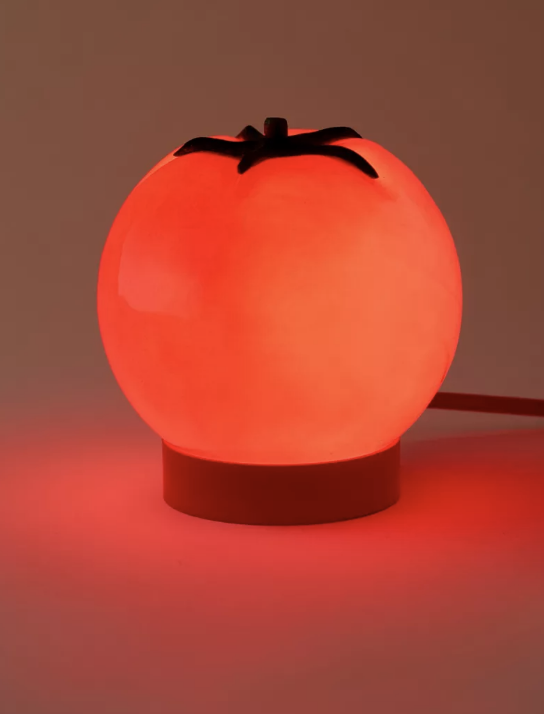 Novelty red tomato lamp